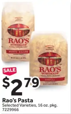Stop&Shop Rao's Pasta offer