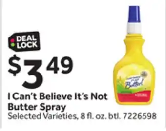 Stop&Shop I Can't Believe It's Not Butter Spray offer