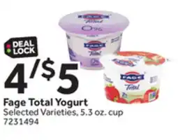 Stop&Shop Fage Total Yogurt offer