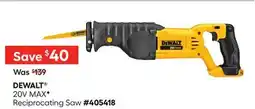 Lowe's 20V MAX* Reciprocating Saw offer