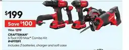 Lowe's 6-Tool V20 MaxF Combo Kit offer