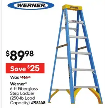 Lowe's 6-ft Fiberglass Step Ladder offer