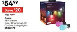 Lowe's 48-ft Smart Color-Changing LED Outdoor String Lights offer