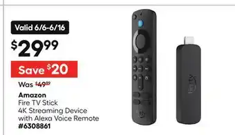 Lowe's Fire TV Stick 4K Streaming Device with Alexa Voice Remote offer