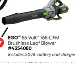Lowe's 56-VoltG 765-CFM Brushless Leaf Blower offer