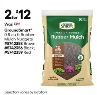 Lowe's 0.8-cu ft Rubber Mulch Nuggets offer