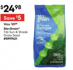Lowe's 7-lb Sun & Shade Grass Seed offer