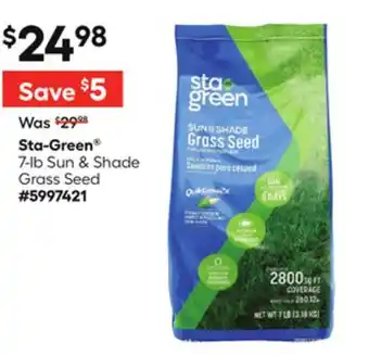 Lowe's 7-lb Sun & Shade Grass Seed offer