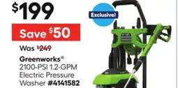 Lowe's 2100-PSI 1.2-GPM Electric Pressure Washer offer