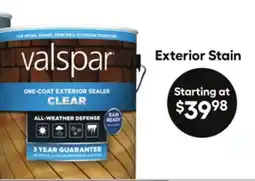 Lowe's Exterior Stain offer