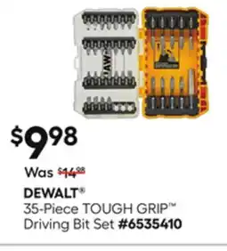 Lowe's DEWALT 35-Piece TOUGH GRIP Driving Bit Set offer