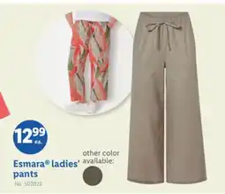 Lidl Esmara ladies' pants offer