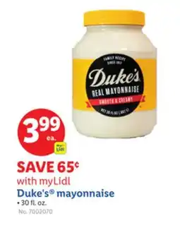 Lidl Duke's mayonnaise offer