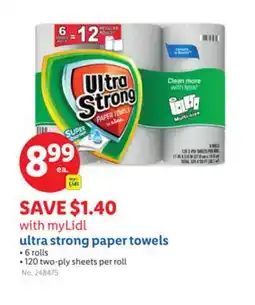 Lidl ultra strong paper towels offer