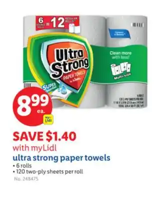 Lidl ultra strong paper towels offer