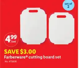 Lidl Farberware cutting board set offer
