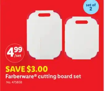 Lidl Farberware cutting board set offer