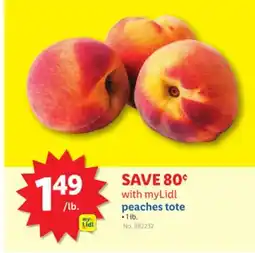 Lidl peaches tote offer
