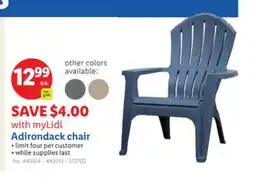 Lidl Adirondack chair offer
