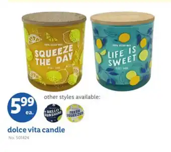 Lidl dolce vita candle offer