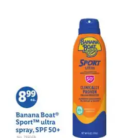 Lidl Banana Boat Sport ultra spray, SPF 50 + offer