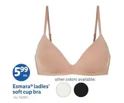 Lidl Esmara ladies' soft cup bra offer