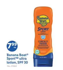 Lidl Banana Boat Sport ultra lotion, SPF 30 offer