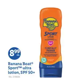Lidl Banana Boat Sport ultra lotion, SPF 50+ offer