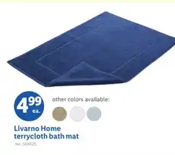 Lidl Livarno Home terrycloth bath mat offer