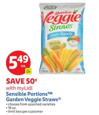 Lidl Sensible Portions Garden Veggie Straws offer