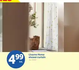 Lidl Livarno Home shower curtain offer