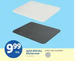 Lidl quick dish dry kitchen mat offer