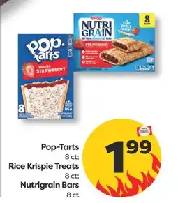 Weis Markets Pop-Tarts 8 ct Rice Krispie Treats 8 ct Nutrigrain Bars 8 ct offer