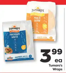 Weis Markets Tumaro's Wraps offer