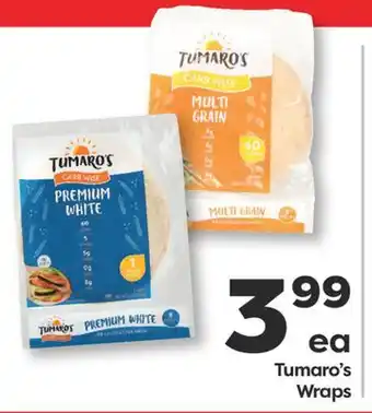 Weis Markets Tumaro's Wraps offer