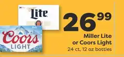 Weis Markets Miller Lite or Coors Light offer