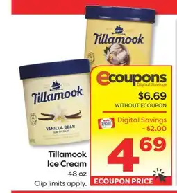 Weis Markets Tillamook Ice Cream offer