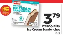 Weis Markets Weis Quality Ice Cream Sandwiches offer