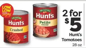 Weis Markets Hunt's Tomatoes offer