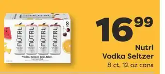 Weis Markets Nutrl Vodka Seltzer offer