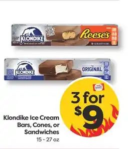 Weis Markets Klondike Ice Cream Bars, Cones, or Sandwiches offer