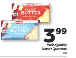 Weis Markets Weis Quality Butter Quarters offer