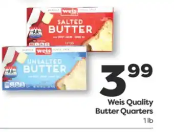 Weis Markets Weis Quality Butter Quarters offer