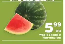 Weis Markets Whole Seedless Watermelons offer