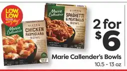 Weis Markets Marie Callender's Bowls offer
