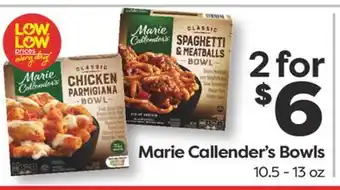 Weis Markets Marie Callender's Bowls offer