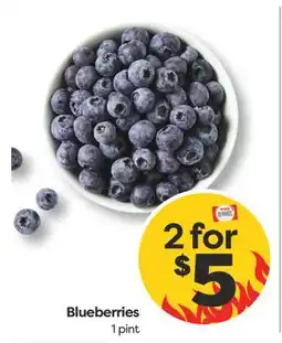 Weis Markets Blueberries offer