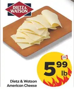 Weis Markets Dietz & Watson American Cheese offer