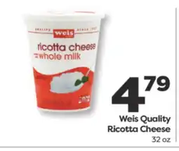 Weis Markets Weis Quality Ricotta Cheese offer