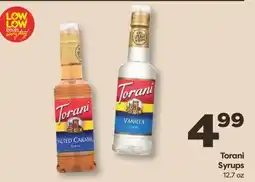Weis Markets Torani Syrups offer